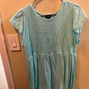 Aqua blue top